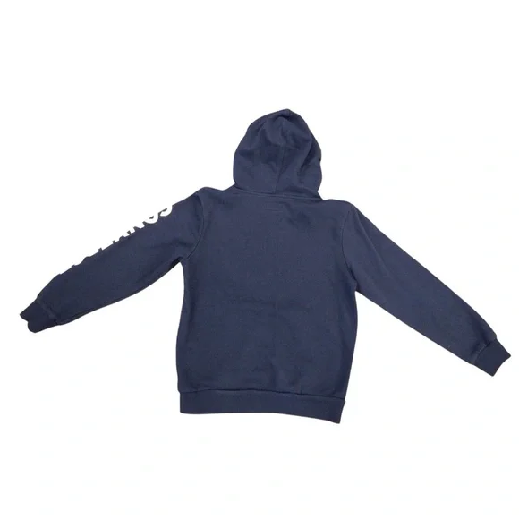 CONVERSE Hoodie Sweatshirt Boys XL - Blue & White Chuck Taylor Logo Girls Kids - Picture 3 of 9